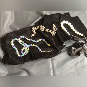 Lot of Three Fashion Necklaces Lia Sophia Banana Republic